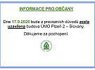 Uzavření budovy ÚMO Plzeň 2 - Slovany dne 17.9.2026