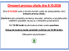 Omezení provozu úřadu dne 9.10.2026