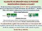 Druhé kolo HLASOVÁNÍ O PODOBĚ ZNAKU A VLAJKY OBVODU