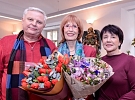 Herečka Monika Švábová oslavila 80 let, přijala ji radní města Plzně