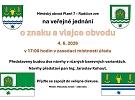 Veřejné jednání o znaku a vlajce obvodu