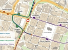 Odklon tramvajových linek z centrálních zastávek Sady Pětatřicátníků