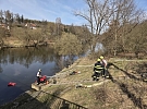 Taktické cvičení prověřilo hasiče ze Čtyřky, nacvičovali zásah při požáru lesa na Chlumu