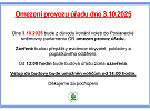 Omezení provozu úřadu dne 3.10.2025